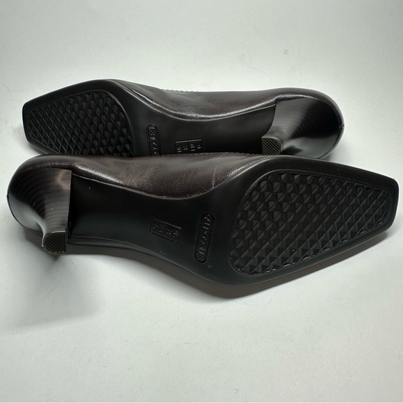 AEROSOLES Envy Heels Shoes Women's Size 8 M Dark Brown Leather Career Office - Picture 10 of 11